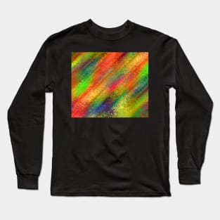 Colored Wax Pattern Long Sleeve T-Shirt